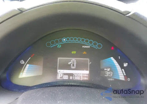 2015 Nissan Leaf S z USA, uszkodzony, nr VIN 1N4AZ0CP2FC314832